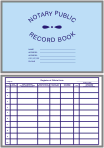 Notary Public Record Book